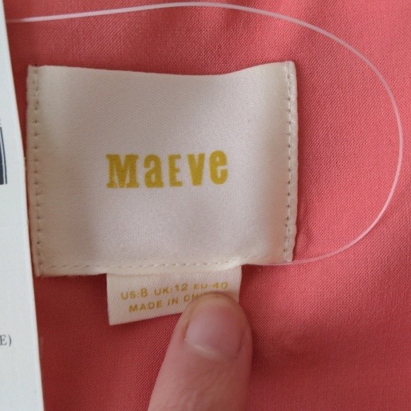 Maeve Anthropologie Waverly Gingham Plaid Blue Purple One Shoulder Dress Size 8 - Picture 13 of 15